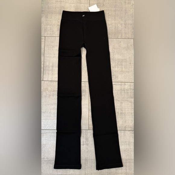 NWT Women's Fabletics Black Seamless Ribbed High-waisted Slit Legging Pants XS - Picture 5 of 7